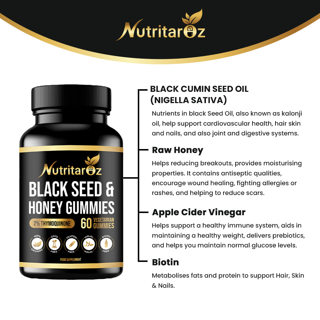 Black seed oil & honey gummies